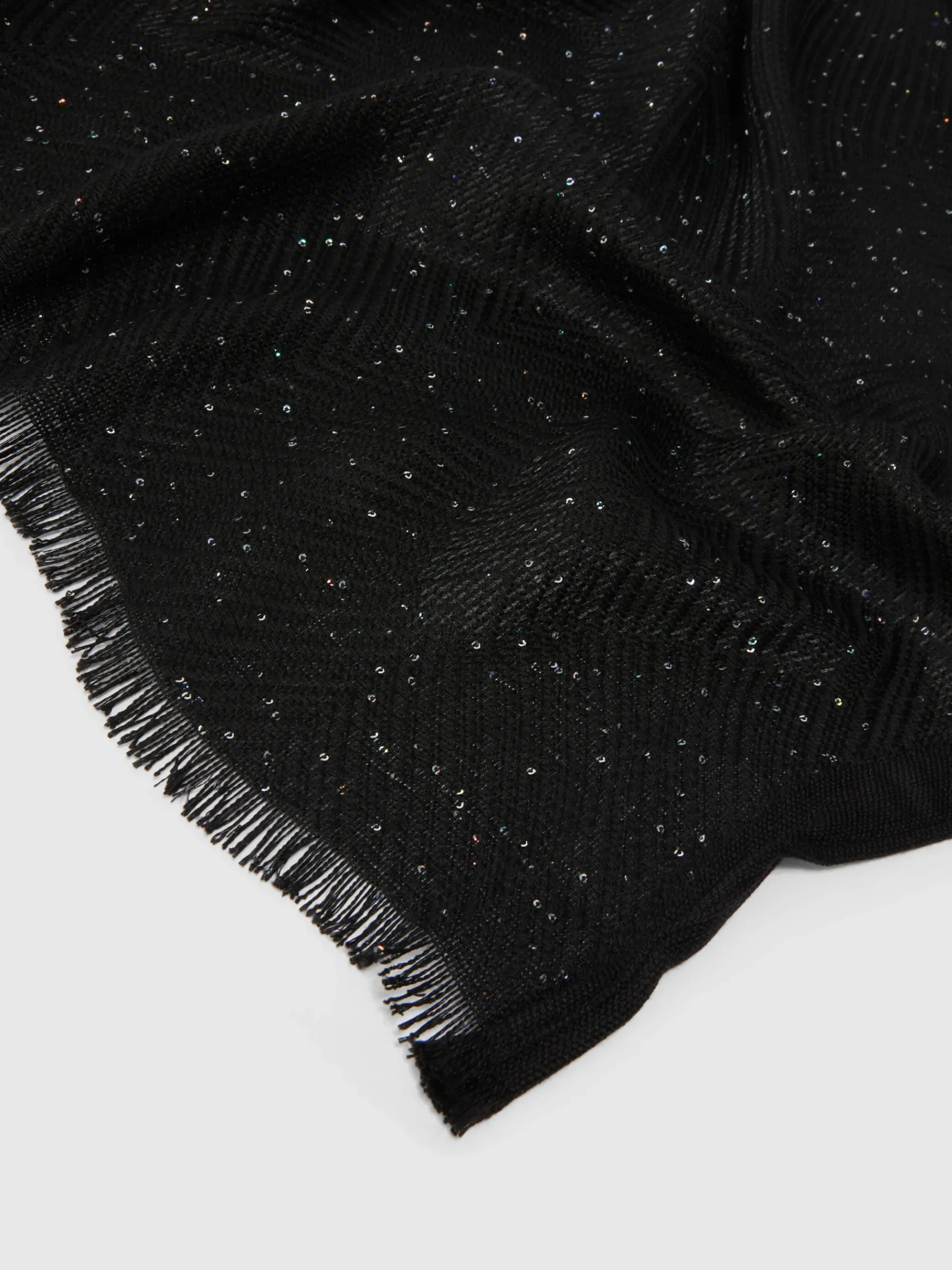 Stola in misto viscosa con paillettes