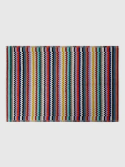Tappetino da bagno Riverbero 60x90 cm in cotone zig zag