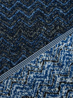 Telo da bagno 150x100 cm Azul in spugna di cotone chevron