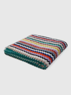Telo da bagno 150x100 cm Riverbero in spugna di cotone zig zag