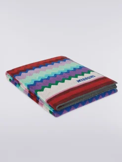 Telo mare Chantal 100x180 cm in spugna di cotone chevron