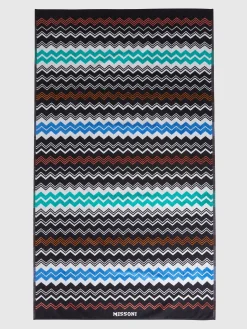 Telo mare 180x100 cm Neoclassic in spugna di cotone zig zag