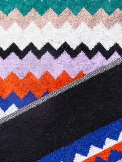 Telo mare 100x180 cm Riverbero in spugna di cotone zig zag