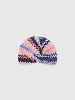 Turbante in misto lana zig zag