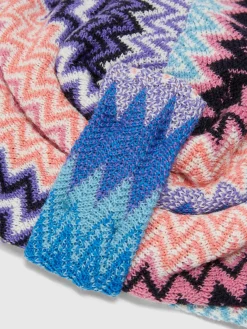 Turbante in misto lana zig zag