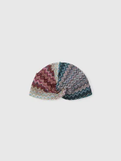 Turbante in misto viscosa zig zag