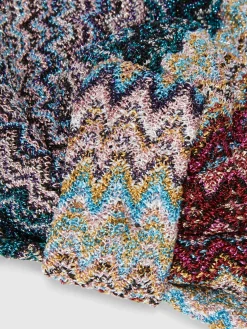 Turbante in misto viscosa zig zag