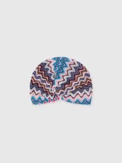 Turbante in viscosa chevron